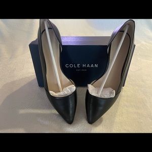 Cole Haan black leather flats - size 9.